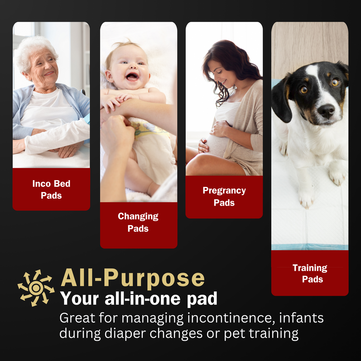 iDEVISE disposable bed pad with waterproof backing