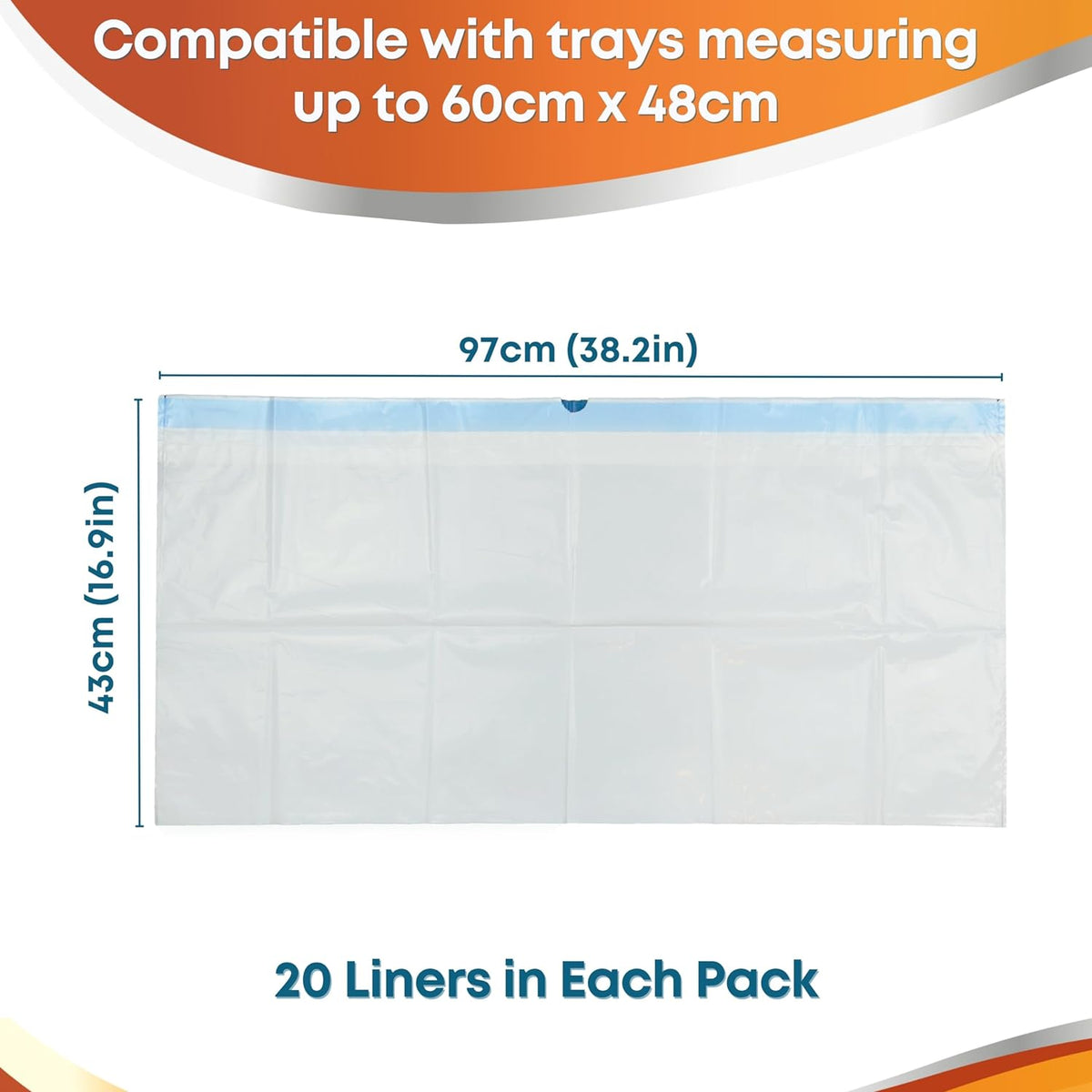 XL Cat Litter Tray Liners 97cm x 43cm
