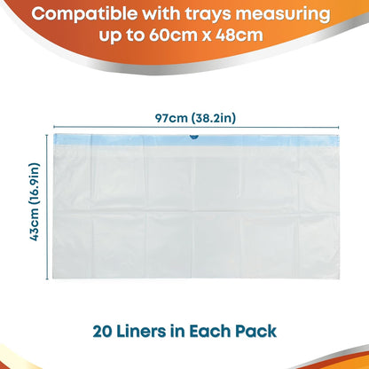 XL Cat Litter Tray Liners 97cm x 43cm