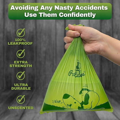 PetCellence 270 pack unscented dog poo bags, 23 by 33.4cm