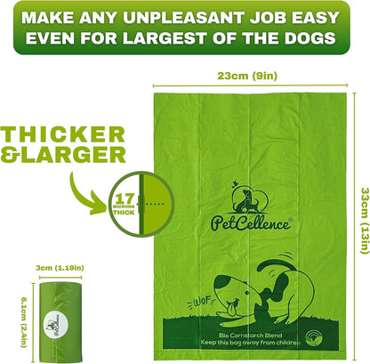 PetCellence 270 pack unscented dog poo bags
