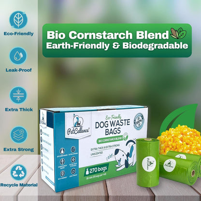 PetCellence unscented dog poo bags, corn starch blend