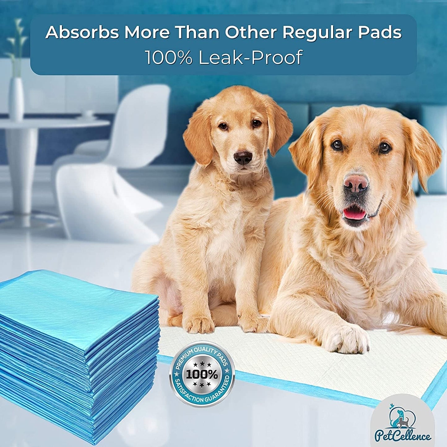 PetCellence puppy training pads, 50 pack