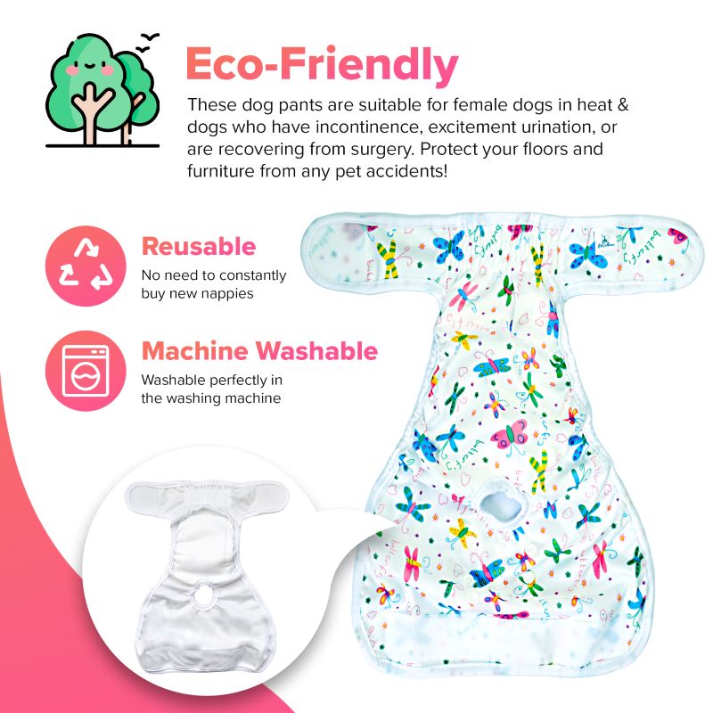 PetCellence reusable dog nappies, an eco-friendly alternative to disposables